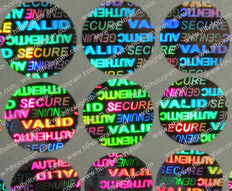 hologram sticker photo